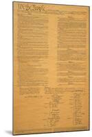 The Original United States Constitution-null-Mounted Photographic Print