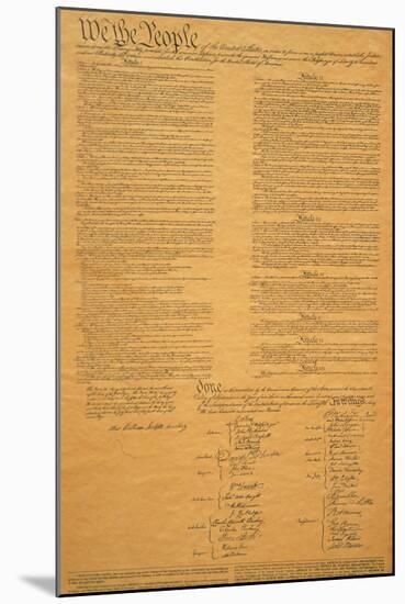 The Original United States Constitution-null-Mounted Photographic Print