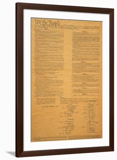 The Original United States Constitution-null-Framed Premium Photographic Print