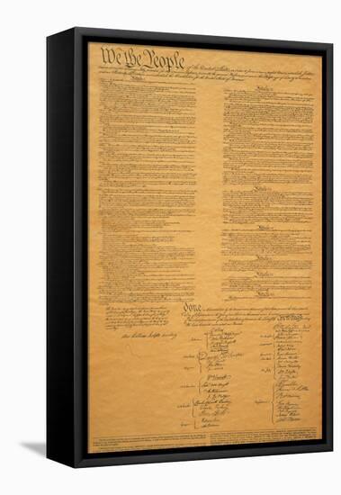 The Original United States Constitution-null-Framed Stretched Canvas