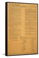 The Original United States Constitution-null-Framed Stretched Canvas