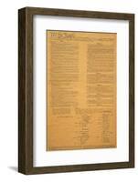 The Original United States Constitution-null-Framed Photographic Print