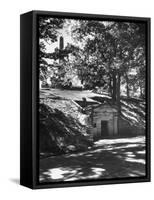 The Original Vault Behind Abraham Lincoln's Tomb-Ralph Crane-Framed Stretched Canvas