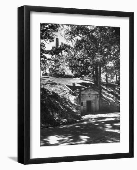 The Original Vault Behind Abraham Lincoln's Tomb-Ralph Crane-Framed Premium Photographic Print