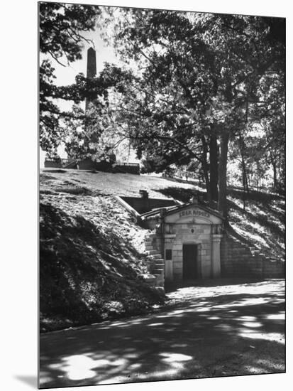 The Original Vault Behind Abraham Lincoln's Tomb-Ralph Crane-Mounted Photographic Print