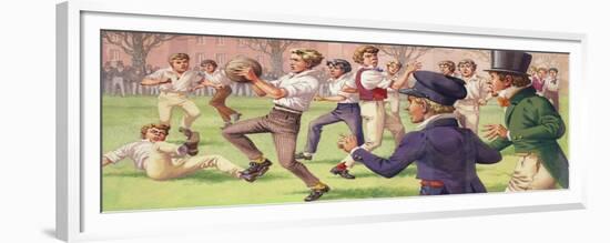 The Origins of Rugby-Pat Nicolle-Framed Giclee Print