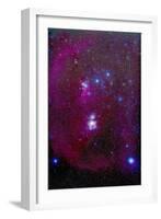 The Orion Nebula, Belt of Orion, Sword of Orion and Nebulosity-null-Framed Photographic Print