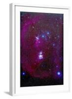 The Orion Nebula, Belt of Orion, Sword of Orion and Nebulosity-null-Framed Photographic Print