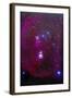 The Orion Nebula, Belt of Orion, Sword of Orion and Nebulosity-null-Framed Photographic Print