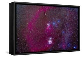 The Orion Nebula, Belt of Orion, Sword of Orion and Nebulosity-null-Framed Stretched Canvas