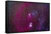 The Orion Nebula, Belt of Orion, Sword of Orion and Nebulosity-null-Framed Stretched Canvas