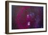 The Orion Nebula, Belt of Orion, Sword of Orion and Nebulosity-null-Framed Photographic Print