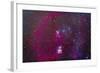 The Orion Nebula, Belt of Orion, Sword of Orion and Nebulosity-null-Framed Photographic Print