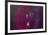 The Orion Nebula, Belt of Orion, Sword of Orion and Nebulosity-null-Framed Photographic Print