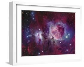 The Orion Nebula with Reflection Nebula Ngc 1977-Stocktrek Images-Framed Photographic Print