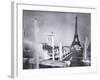 The Ornamental Lakes in Front of the Eiffel Tower, During the Paris International Exposition, 1937-French Photographer-Framed Giclee Print