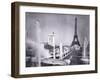 The Ornamental Lakes in Front of the Eiffel Tower, During the Paris International Exposition, 1937-French Photographer-Framed Giclee Print