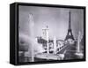 The Ornamental Lakes in Front of the Eiffel Tower, During the Paris International Exposition, 1937-French Photographer-Framed Stretched Canvas