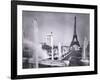 The Ornamental Lakes in Front of the Eiffel Tower, During the Paris International Exposition, 1937-French Photographer-Framed Giclee Print