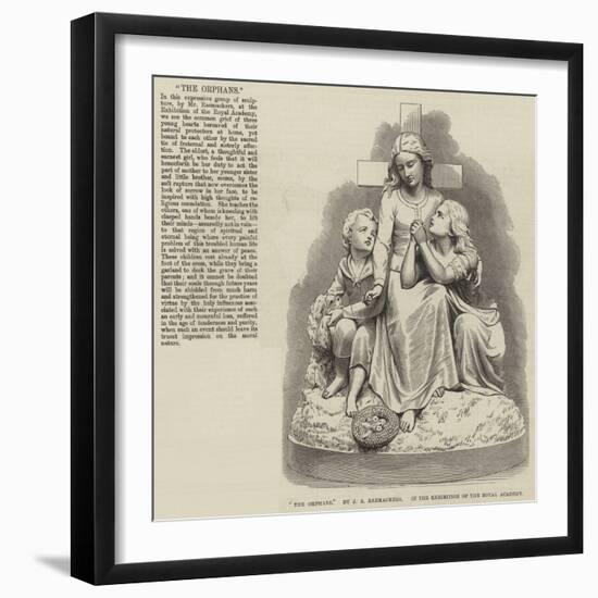 The Orphans, by J a Raemackers, in the Exhibition of the Royal Academy-null-Framed Giclee Print