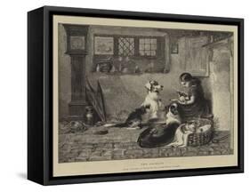 The Orphans-Briton Riviere-Framed Stretched Canvas