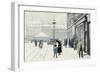 The Osterbrogade in Winter, 1918-Paul Gustav Fischer-Framed Giclee Print