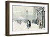 The Osterbrogade in Winter-Paul Fischer-Framed Giclee Print