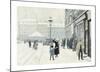 The Osterbrogade in Winter-Paul Fischer-Mounted Giclee Print