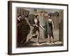 The ostracism of Aristides the Just (c530-c468 BC), ancient Greek (Athenian) soldier and statesman-French School-Framed Giclee Print