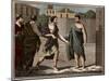 The ostracism of Aristides the Just (c530-c468 BC), ancient Greek (Athenian) soldier and statesman-French School-Mounted Giclee Print