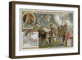 The Ostrogoths, Led by their King Theodoric, Crossing the Alps, 489-null-Framed Giclee Print