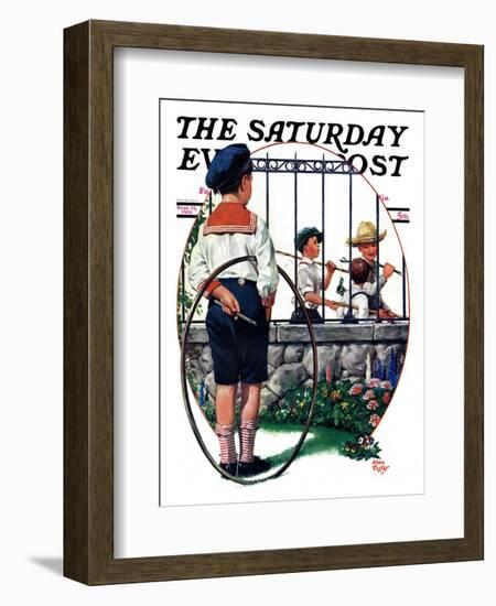 "The Other Half, One," Saturday Evening Post Cover, September 19, 1931-Alan Foster-Framed Giclee Print