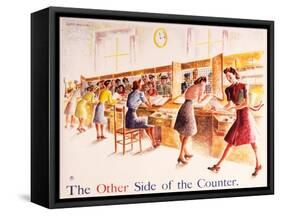 The Other Side of the Counter-Donia Nachshen-Framed Stretched Canvas