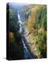 The Ottauquechee River, Quechee Gorge, Vermont, USA-Fraser Hall-Stretched Canvas