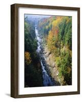 The Ottauquechee River, Quechee Gorge, Vermont, USA-Fraser Hall-Framed Photographic Print
