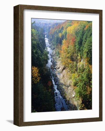 The Ottauquechee River, Quechee Gorge, Vermont, USA-Fraser Hall-Framed Photographic Print