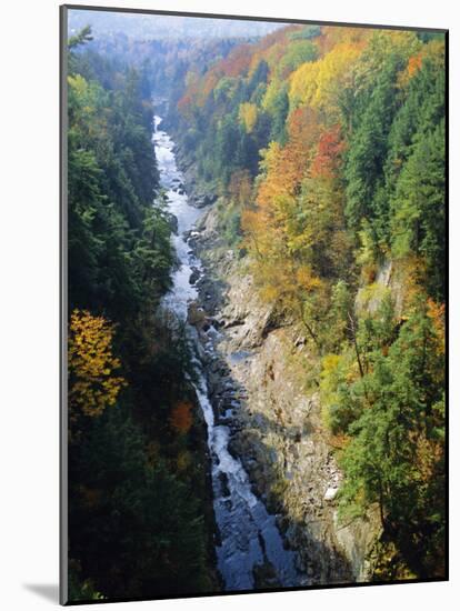 The Ottauquechee River, Quechee Gorge, Vermont, USA-Fraser Hall-Mounted Photographic Print