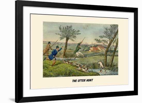 The Otter Hunt-Henry Thomas Alken-Framed Art Print