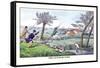 The Otter Hunter-Henry Thomas Alken-Framed Stretched Canvas