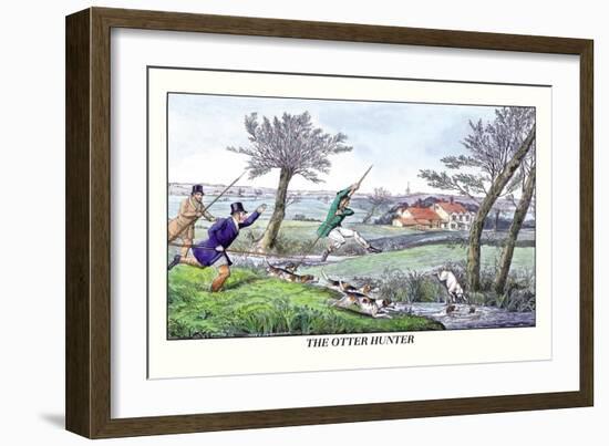 The Otter Hunter-Henry Thomas Alken-Framed Art Print