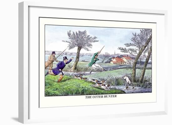 The Otter Hunter-Henry Thomas Alken-Framed Art Print