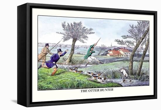 The Otter Hunter-Henry Thomas Alken-Framed Stretched Canvas