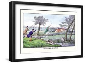 The Otter Hunter-Henry Thomas Alken-Framed Premium Giclee Print