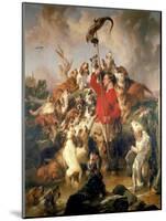 The Otter Speared, the Earl of Aberdeen's Otterhounds, C.1844-Edwin Landseer-Mounted Giclee Print