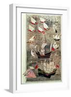 The Ottoman Fleet of Tarik-Y Bayezid-null-Framed Giclee Print