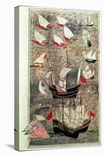 The Ottoman Fleet of Tarik-Y Bayezid-null-Stretched Canvas