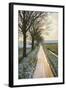 The Oude Trambaan Tree Lined Cycle Path, Rijsbergen, North Brabant, The Netherlands (Holland)-Mark Doherty-Framed Photographic Print