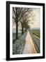 The Oude Trambaan Tree Lined Cycle Path, Rijsbergen, North Brabant, The Netherlands (Holland)-Mark Doherty-Framed Photographic Print