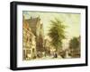 The Oude Zijds Voorburgwal in Amsterdam-Cornelis Springer-Framed Giclee Print