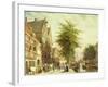 The Oude Zijds Voorburgwal in Amsterdam-Cornelis Springer-Framed Giclee Print